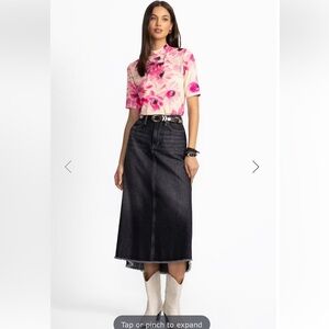 JOHNNY WAS THE JANIE FAVORITE FITTED ELBOW
SLEEVE MOCK NECK